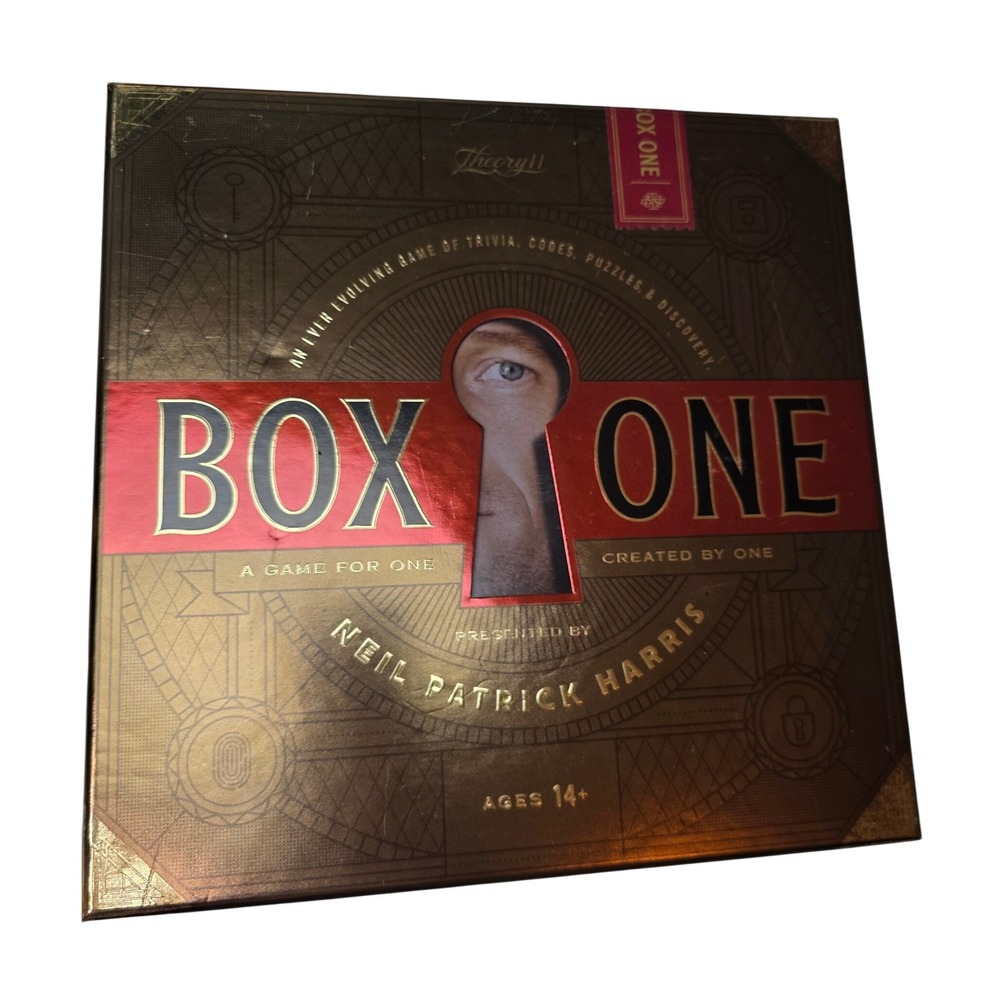 Box One by Theory11 Neil Patrick Harris Solo Puzzle Trivia Game‎ Ages 14+ H2